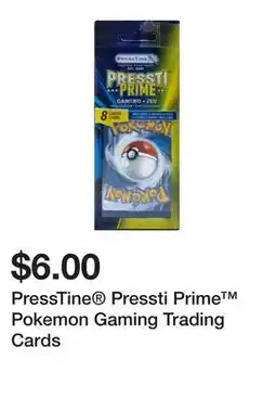 Five Below PressTine Pressti Prime Pokemon Gaming Trading Cards offer