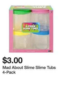 Five Below Mad About Slime Slime Tubs 4-Pack offer