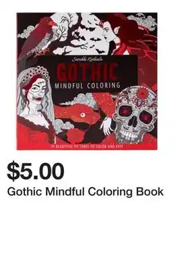 Five Below Gothic Mindful Coloring Book offer