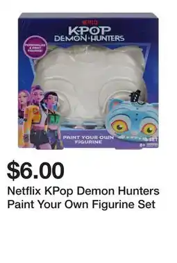 Five Below Netflix KPop Demon Hunters Paint Your Own Figurine Set offer