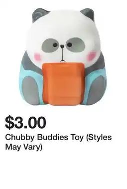 Five Below Chubby Buddies Toy (Styles May Vary) offer