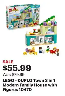 Best Buy LEGO - DUPLO Town 3 in 1 Modern Family House with Figures 10470 offer