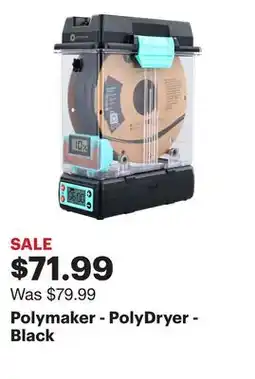 Best Buy Polymaker - PolyDryer - Black offer