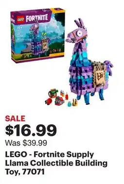 Best Buy LEGO - Fortnite Supply Llama Collectible Building Toy, 77071 offer