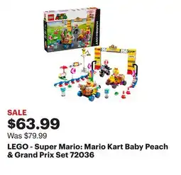 Best Buy LEGO - Super Mario: Mario Kart Baby Peach & Grand Prix Set 72036 offer