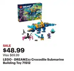 Best Buy LEGO - DREAMZzz Crocodile Submarine Building Toy 71512 offer