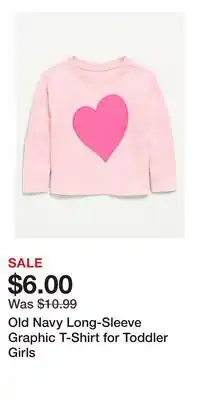 Old Navy Old Navy Long-Sleeve Graphic T-Shirt for Toddler Girls offer