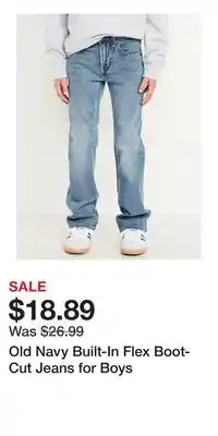 Old Navy Old Navy Built-In Flex Boot-Cut Jeans for Boys offer