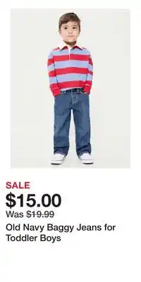 Old Navy Old Navy Baggy Jeans for Toddler Boys offer