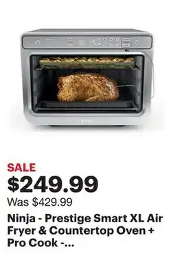 Best Buy Ninja - Prestige Smart XL Air Fryer & Countertop Oven + Pro Cook - Stainless Steel offer