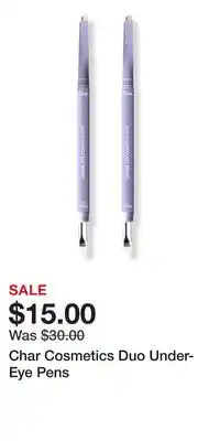 Ulta Beauty Char Cosmetics Duo Under-Eye Pens offer