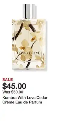 Ulta Beauty Kumbra With Love Cedar Creme Eau de Parfum offer