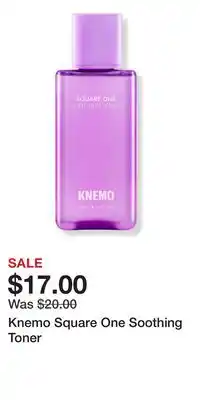Ulta Beauty Knemo Square One Soothing Toner offer