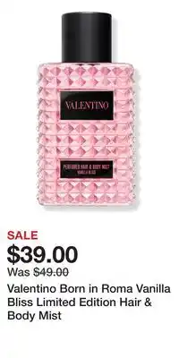 Ulta Beauty Valentino Born in Roma Vanilla Bliss Limited Edition Hair & Body Mist offer