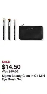 Ulta Beauty Sigma Beauty Glam 'n Go Mini Eye Brush Set offer