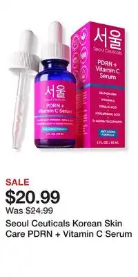 Ulta Beauty Seoul Ceuticals Korean Skin Care PDRN + Vitamin C Serum offer