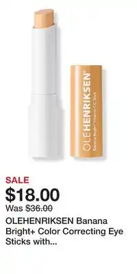 Ulta Beauty OLEHENRIKSEN Banana Bright+ Color Correcting Eye Sticks with Vitamin C for Dark Circles offer