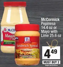 Super King Markets McCormick Pepinesa 14.4 oz or Mayo with Lime 25.6 oz offer