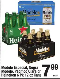 Super King Markets Modelo Especial, Negra Modelo, Pacifico Clara or Heineken offer