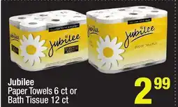 Super King Markets Jubilee Paper Towels 6 ct or Bath Tissue 12 ct offer