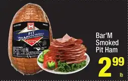 Super King Markets Bar'M Smoked Pit Ham offer