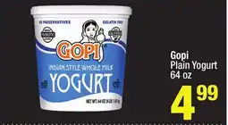 Super King Markets Gopi Plain Yogurt offer