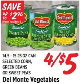 Rouses Del Monte Vegetables offer
