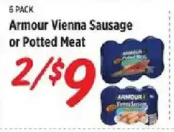 Rouses Armour Vienna Sausage or Potted Meat offer
