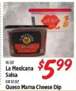 Rouses La Mexicana Salsa or Queso Mama Cheese Dip offer