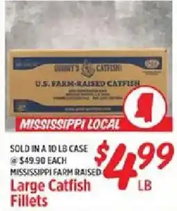 Rouses Large catfish fillets offer