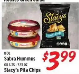Rouses Sabra Hummus or Stacy's Pita Chips offer