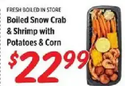 Rouses Boiled Snow Crab & Shrimp with Potatoes & Corn offer