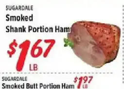 Rouses Sugardale Smoked Shank Portion Ham offer