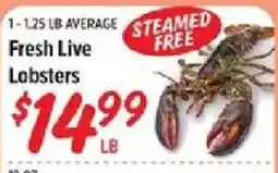 Rouses Fresh Live Lobsters offer