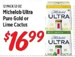 Rouses Michelob Ultra Pure Gold or Lime Cactus offer