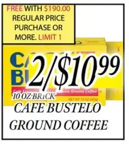 Fine Fare Cafe Bustelo ground coffee offer