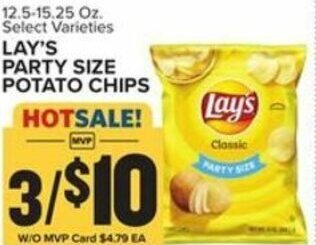 Food Lion Lay's Party Size Potato Chips offer