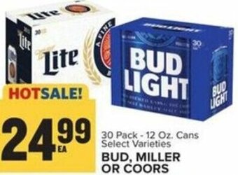 Food Lion Bud, Miller Or Coors offer