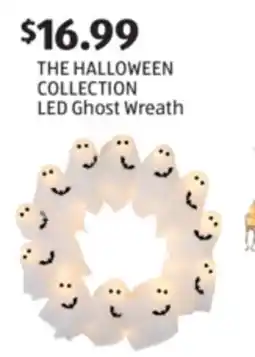 Aldi THE HALLOWEEN COLLECTION LED Ghost Wreath offer