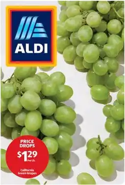 Aldi California Green Grapes offer