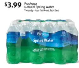 Aldi PurAqua Natural Spring Water offer