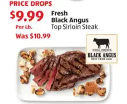 Aldi Fresh Black Angus Top Sirloin Steak offer