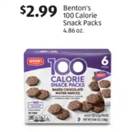 Aldi Benton's 100 Calorie Snack Packs offer