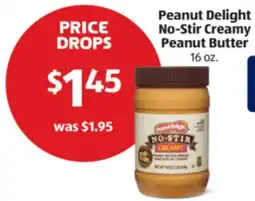 Aldi Peanut Delight No-Stir Creamy Peanut Butter offer
