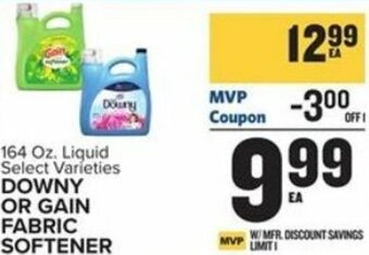 Food Lion Downy Or Gain Fabric Softener offer