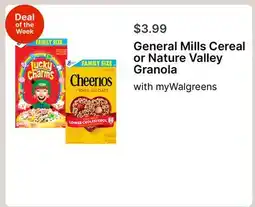 Walgreens General Mills Cereal or Nature Valley Granola offer