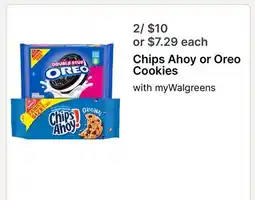 Walgreens Chips Ahoy or Oreo Cookies offer