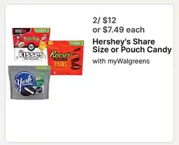 Walgreens Hershey's Share Size or Pouch Candy offer