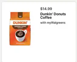 Walgreens Dunkin' Donuts Coffee offer