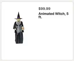 Walgreens Animated Witch offer
